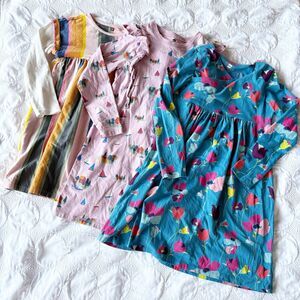 Tea Collection Girls 10 Long Sleeve Dress Bundle